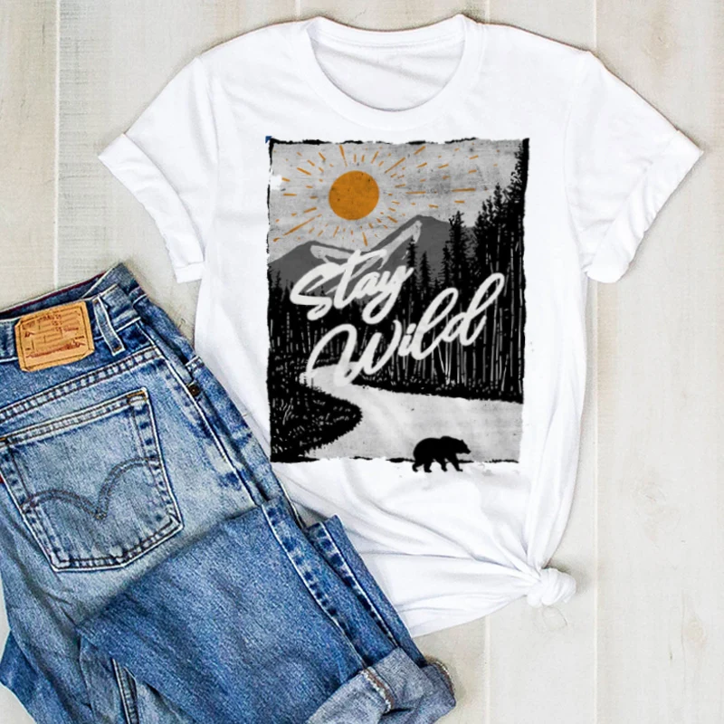 

Women Lady Adventure Cartoon Cute Ladies Cute Fashion Summer T Tee Tshirt Womens Female Top Shirt Clothes Graphic T-shirt