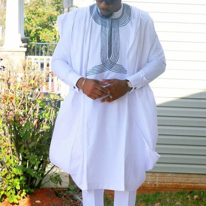 Детские костюмы father son boy dashiki Мужская африканская одежда Африканский костюм
