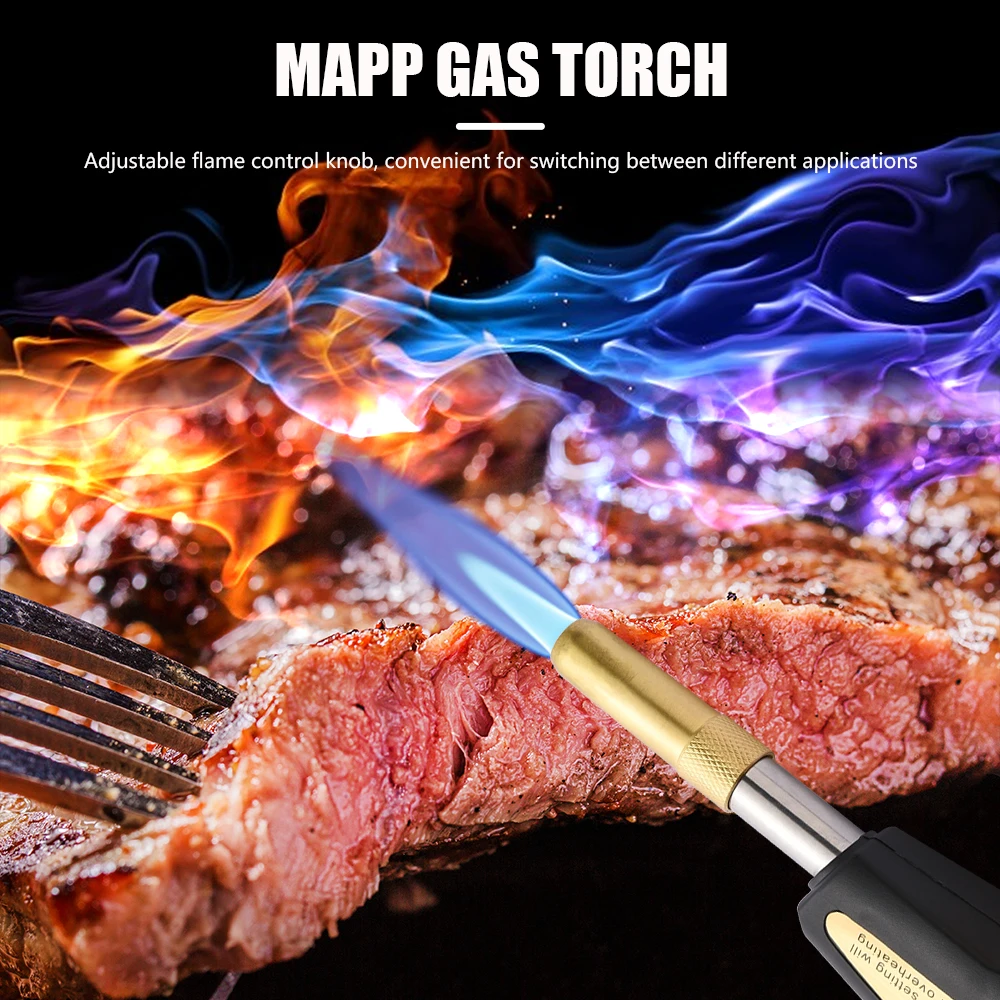 MAPP газовый сварочный фонарь es самовоспламенение триггер металлический турбо
