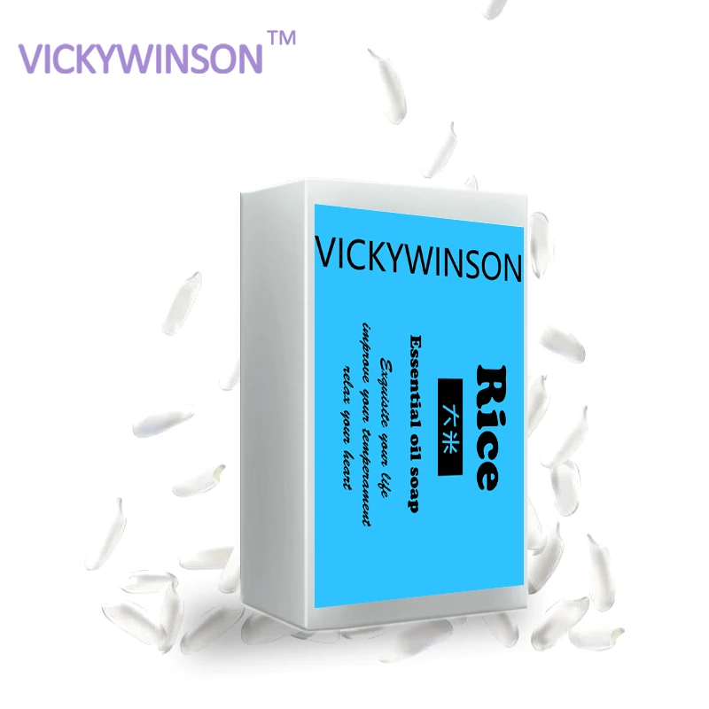 

Rice handmade soap 50g Hand Soap Rice Handmade Collagen Skin Whitening Bathing Tool Rice Milk Soap Skin Care Acne Soap