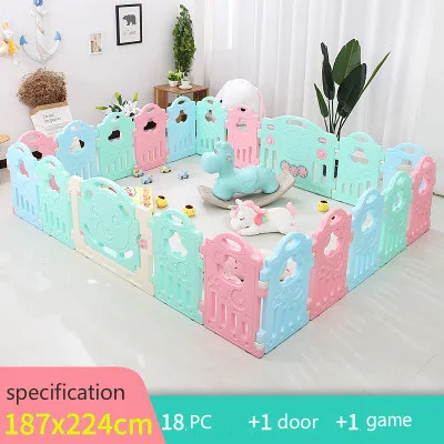 20 PCS Забор для детей игровой домик для ползания малыша безопасности забор для дома детская игрушка Дверная панель детский манеж детские ворота - Цвет: 20 PCS
