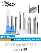 XCAN 10 шт. 45/60/90 градусов PCB V Форма гравировочные биты 3D фрезерный станок с ЧПУ Бит 3,175 мм хвостовик резьба PCB Фрезерный инструмент