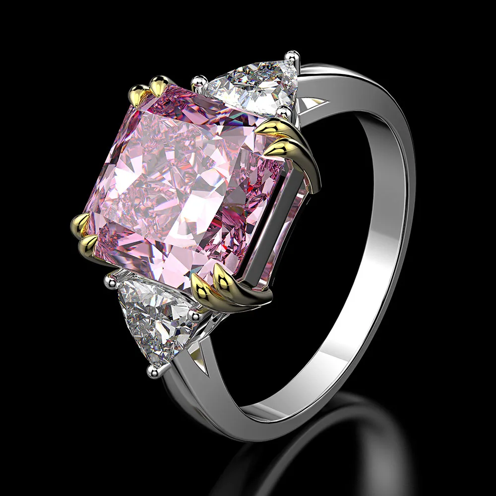 

KNRIQUEN 925 Sterling Silver Created Moissanite Citrine Sapphire Gemstone Wedding Engagement Ring Fine Jewelry Wholesale