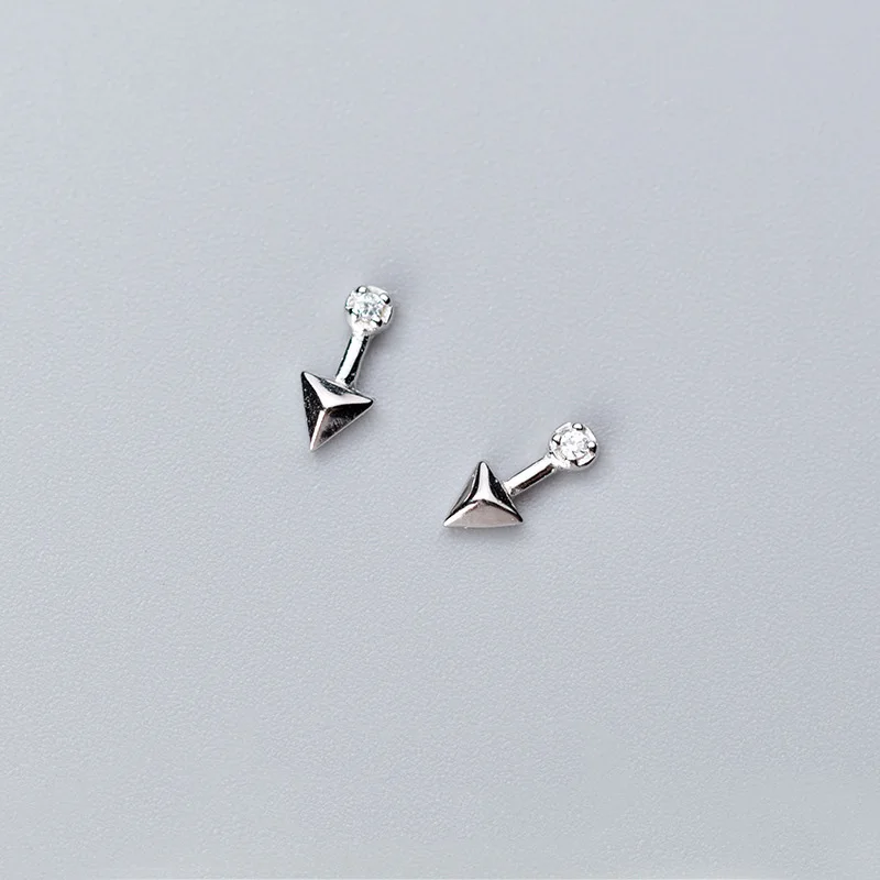 Trustdavis 100% Стерлинговое Серебро 925 пробы серьги гвоздики модные маленькие