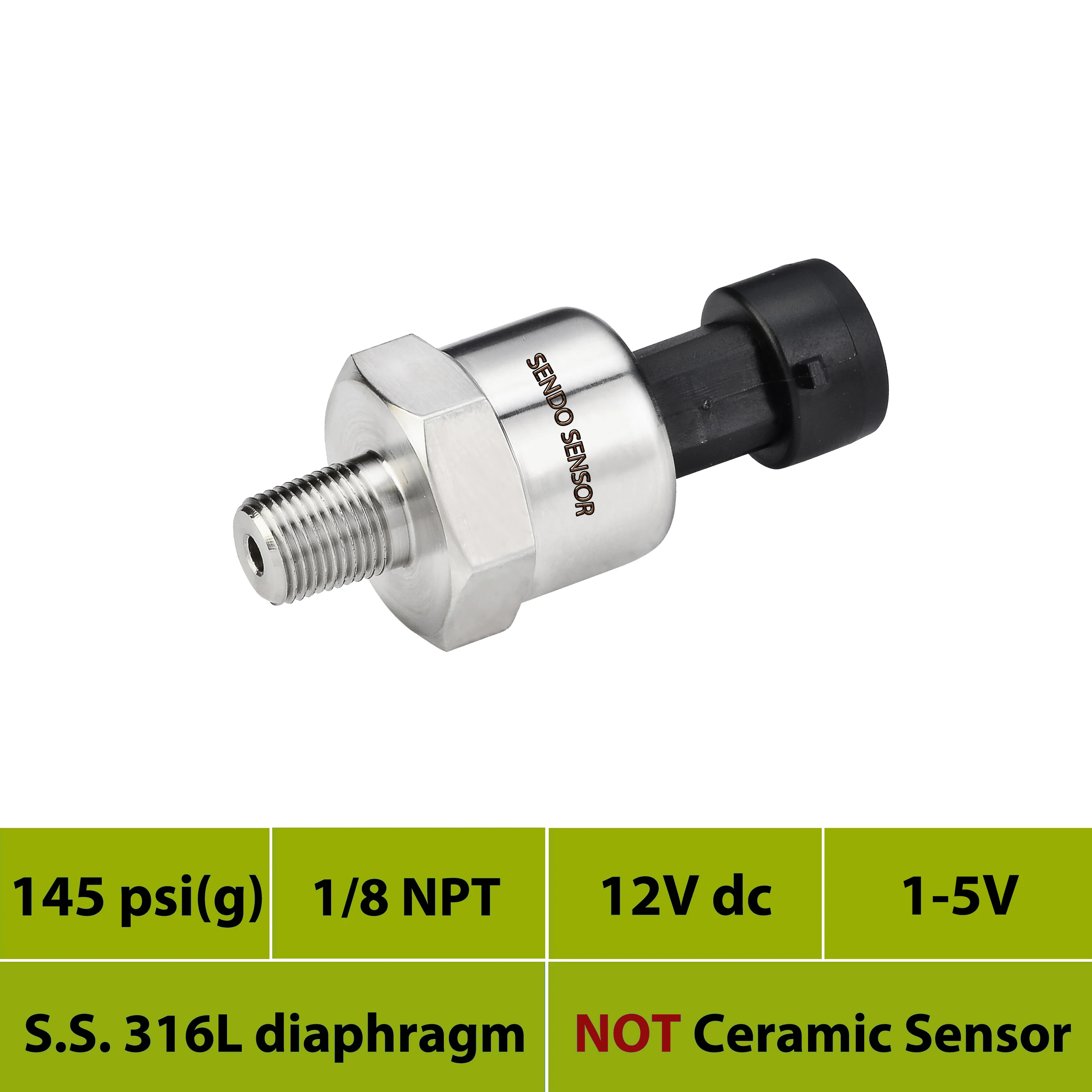 Датчик давления датчик 12 В 24 постоянного тока от 1 до 5 сигнал 0 145 psi диафрагма из