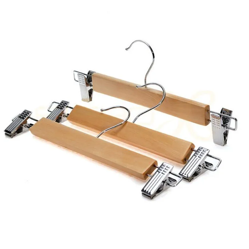 5 шт./лот вешалка для брюк из массива дерева многофункциональные вешалки Бытовая