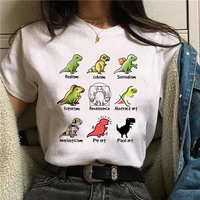 women harajuku graffiti tshirt short sleeve anime dinosaur printed o neck t shirt tops women 2021 camisetas mujer