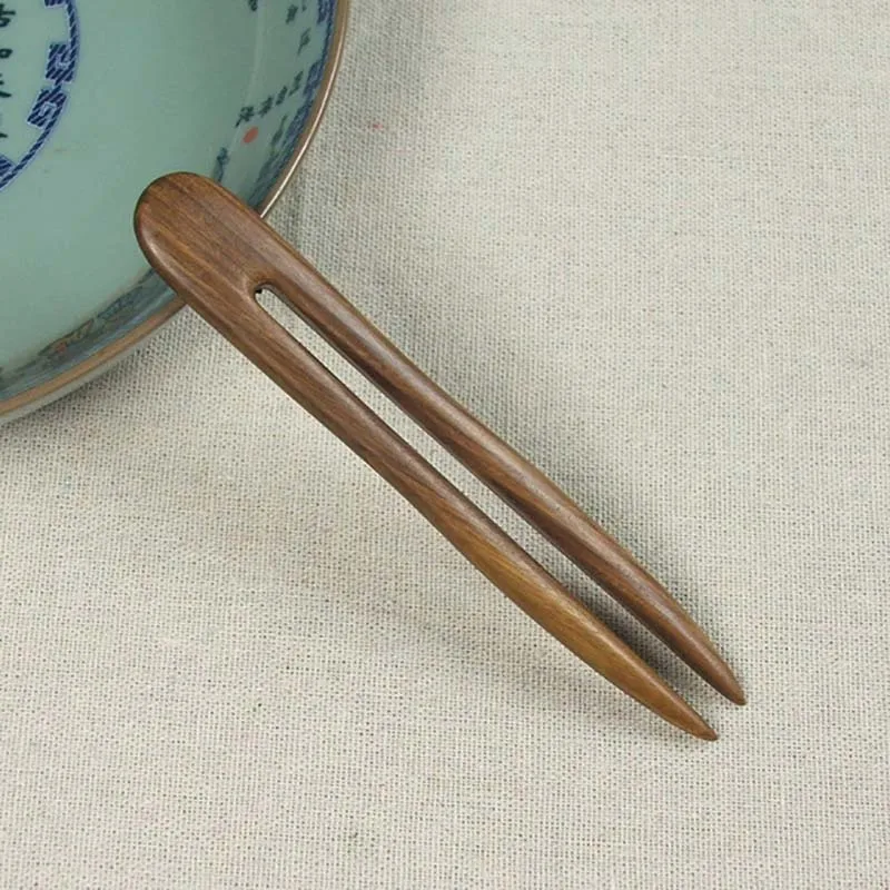 

Hair clip Hand-Carved Wood Sticks Hairpins for women U Shape Ebony Bridal Headwear fashion hair comb hair ornaments accessories