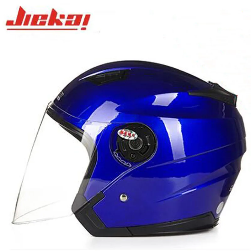 JIEKAI Motorcycle Open Face Helmet capacete para motocicleta cascos with Dual lens Motorbike Scooter Riding | Автомобили и