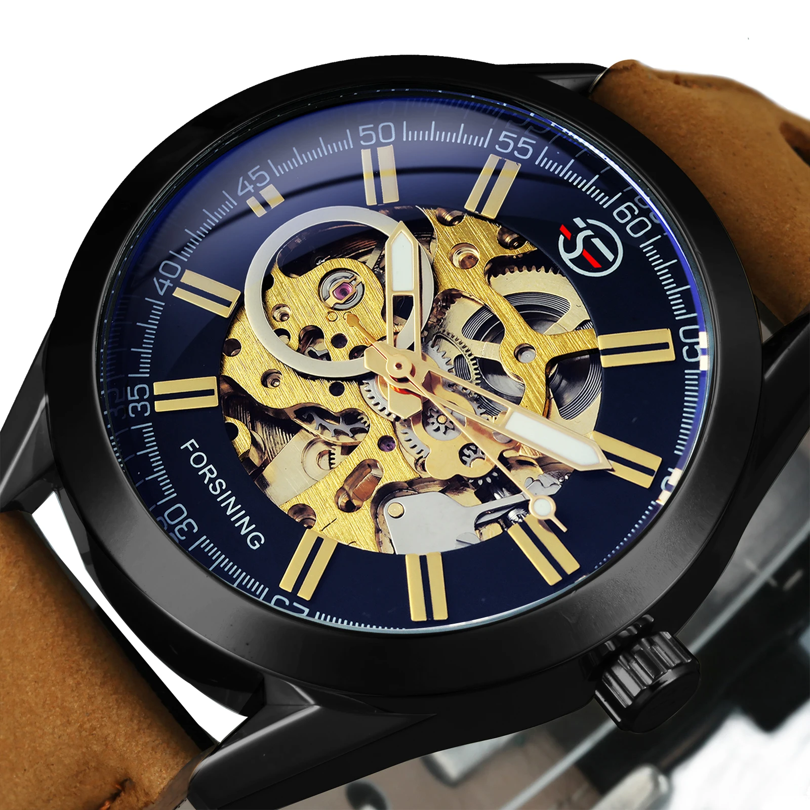 Часы наручные FORSINING Мужские механические автоматические брендовые Роскошные