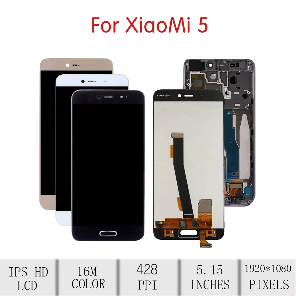 5 15 &quotОригинальный сенсорный ЖК-экран для XIAOMI MI дигитайзер в сборе Xiaomi Mi дисплей с