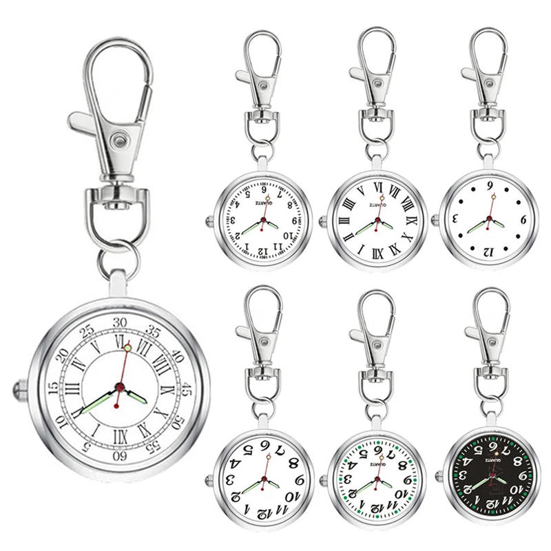 Часы нагрудные кварцевые с круглым циферблатом для мужчин и женщин|Карманные