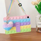 Силиконовый чехол Love Bubble для планшета Samsung Tab S6 Lite, A7, 10,4 детской модели, T500, T505, A 8,0, 2019, T295, T290, чехол с ремешком