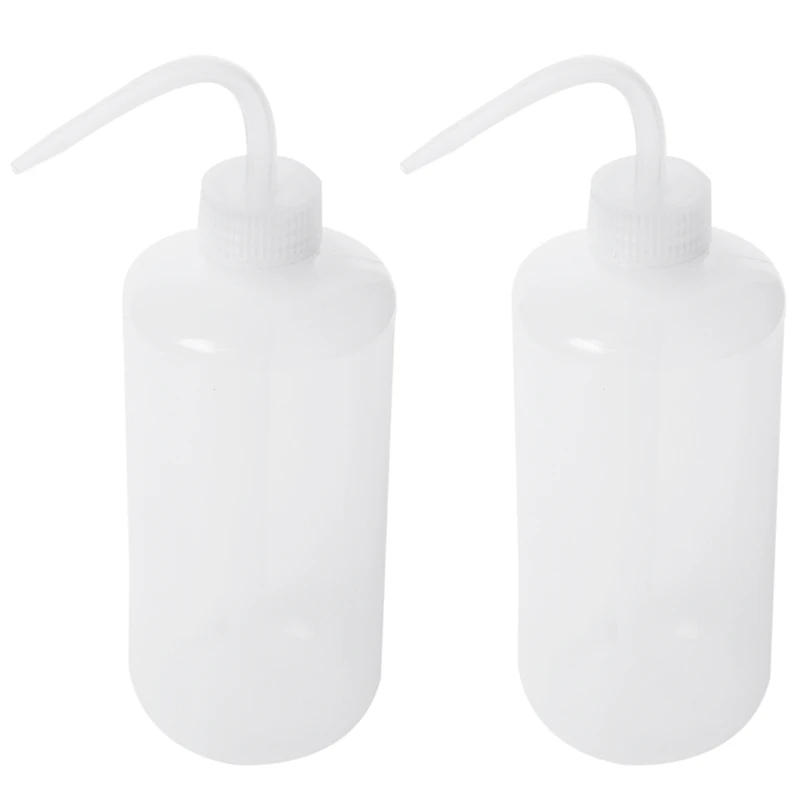 

2pcs 500mL Right Angle Bent Tip Plastic Liquid Storage Squeeze Bottle