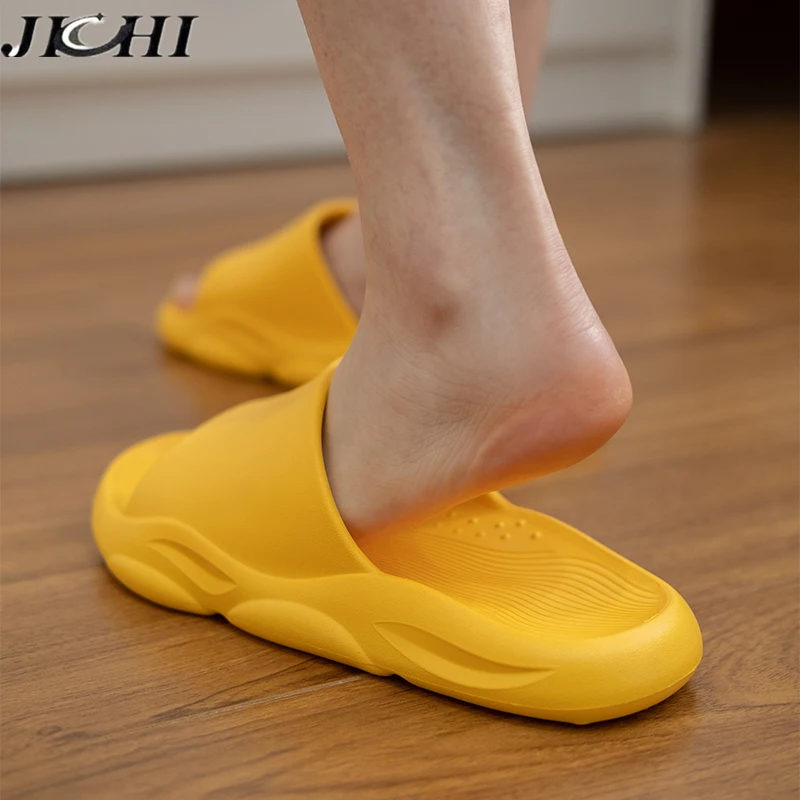 

2021 Men Slippers Summer Platform Beach Eva Soft Sole Slide Sandals Leisure Men Ladies Indoor Bathroom Anti-slip Shoes