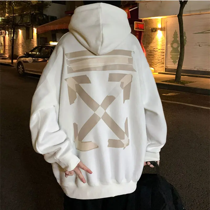 

Fashion brand ins Hong Kong Style Korean Hooded men's loose fashion couple's coat autumn and winter casual wear