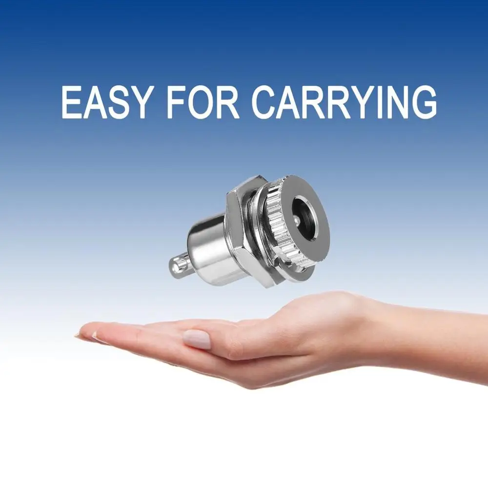 Новый долговечный DC Мощность разъем Женский Панель крепление Серебряный для 2 1/5 5