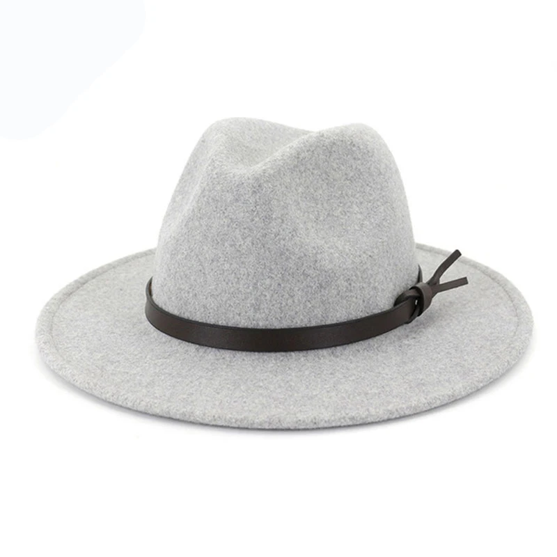 FS Мужские фетровые шляпы бежевого и белого цветов шерсть фетровая шляпа женская