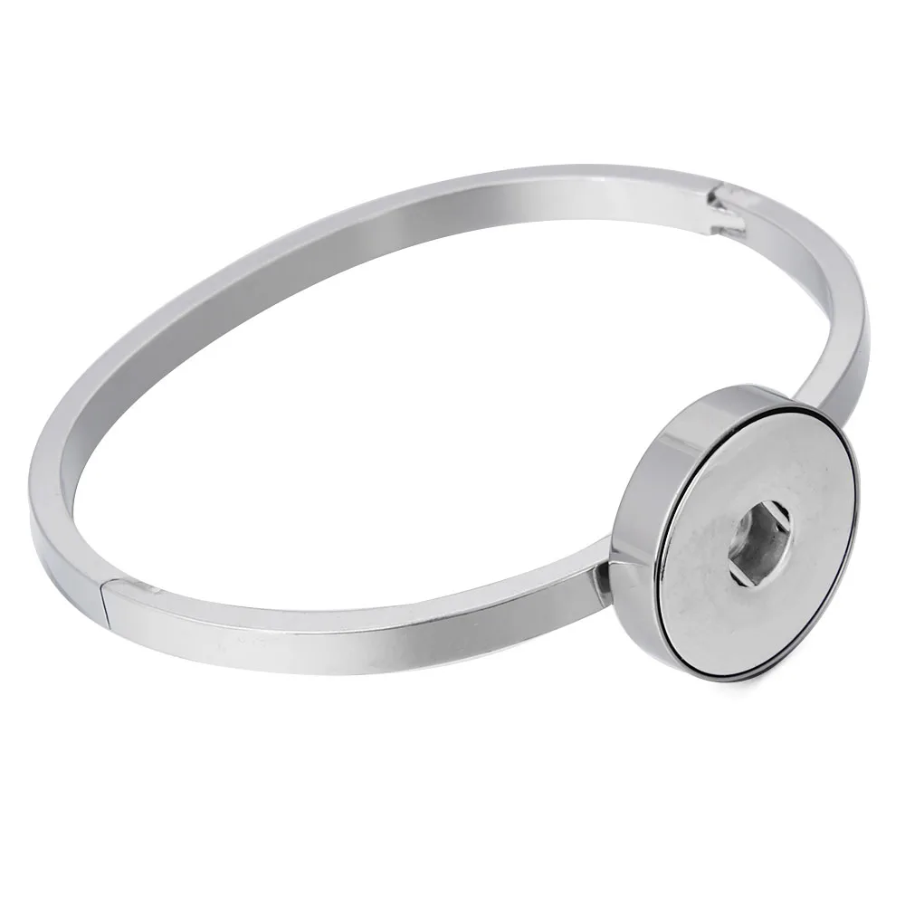 Новые настоящие браслеты из нержавеющей стали 18 мм браслет с защелкой для женщин