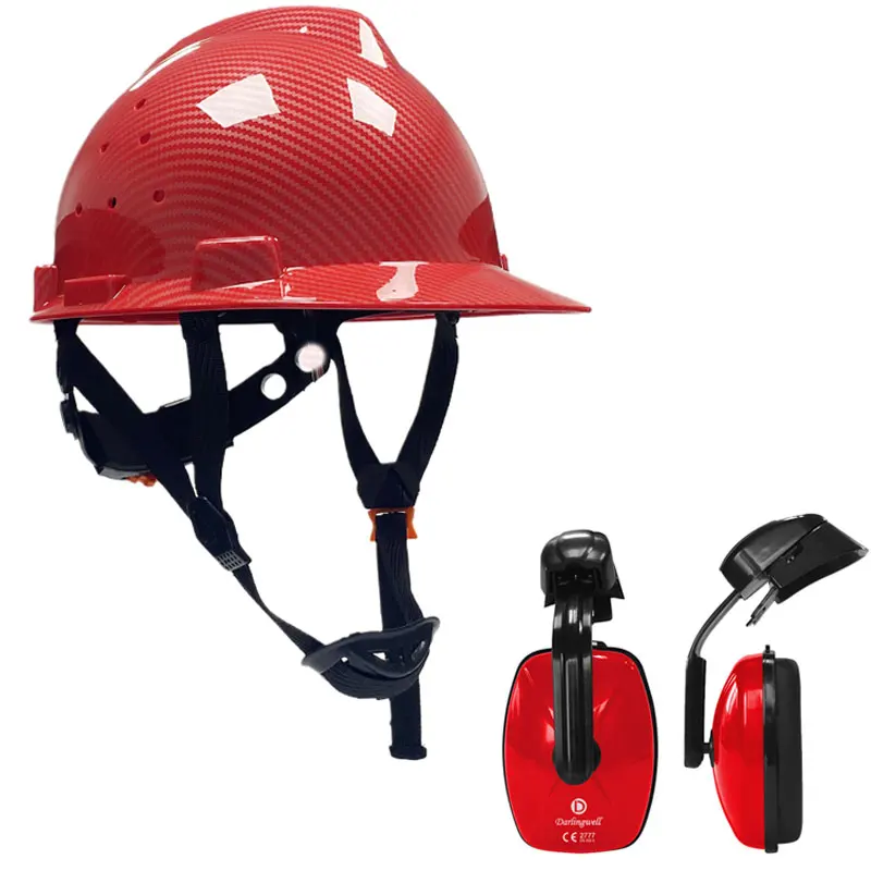 Safety Helmet with Earmuffs Security Protection Hard Hat Construction High Quality Work Cap for Riding Industrial | Безопасность и