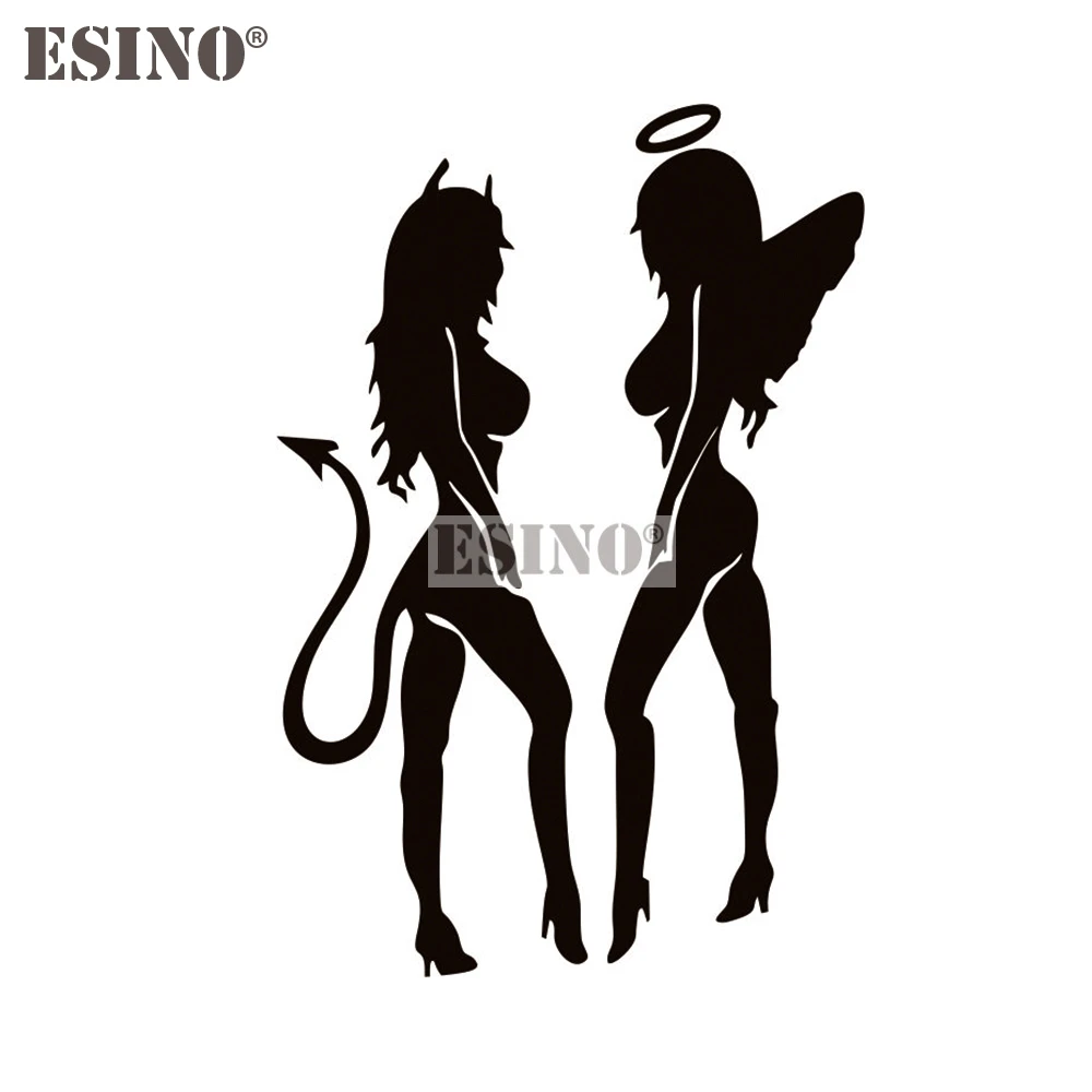 Автомобильный Стайлинг горячих сексуальных девушек девочка ангелы и демоны авто