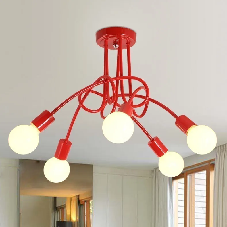 Ретро-люстра художественная для кухни спальни ресторана индустрии американский