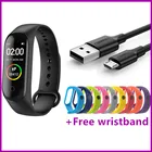 M4 спортивный фитнес-шагомер, счетчик шагов, цветной IPS-экран, умный Браслет, измеритель артериального давления, умные часы для мужчин и женщин