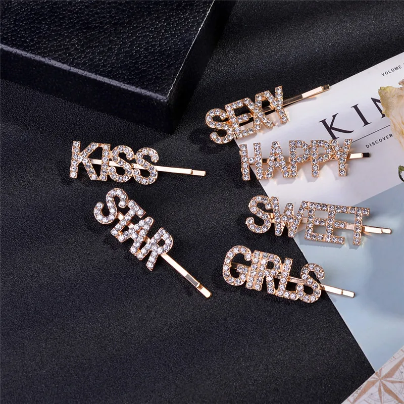 Заколки для волос с кристаллами 3 шт./компл.|Украшения волос| |