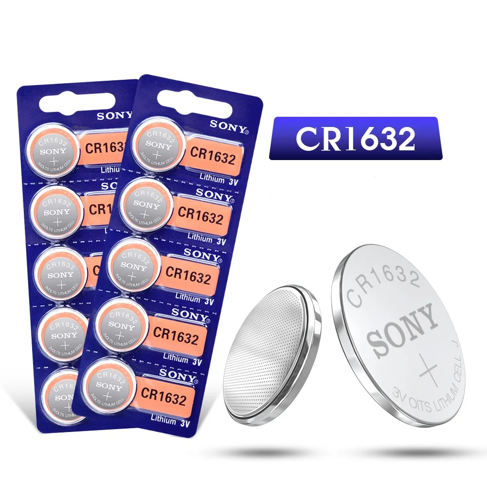 

SONY 1-50Pcs CR1632 3V Lithium Button Cell Batteries DL1632 BR1632 Coin Battery Single Use For Watch Remote Control Scale Toys