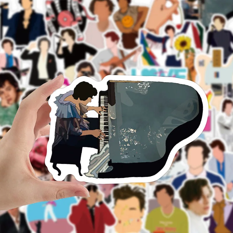 

10/50pcs Hot British Singer Harry Edward Styles Stickers For Car Laptop PVC Backpack Water Bottle Pad Bicycle waterproof Decal