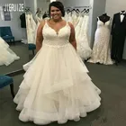 Женское свадебное платье с кружевной аппликацией JIERUIZE