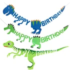 Динозавр вечерние поставки динозавр бумажный шарик гирлянда для детей вечеринка для мальчика день рождение вечерние украшения из фильма Парк Юрского периода; Джунгли вечерние Декор