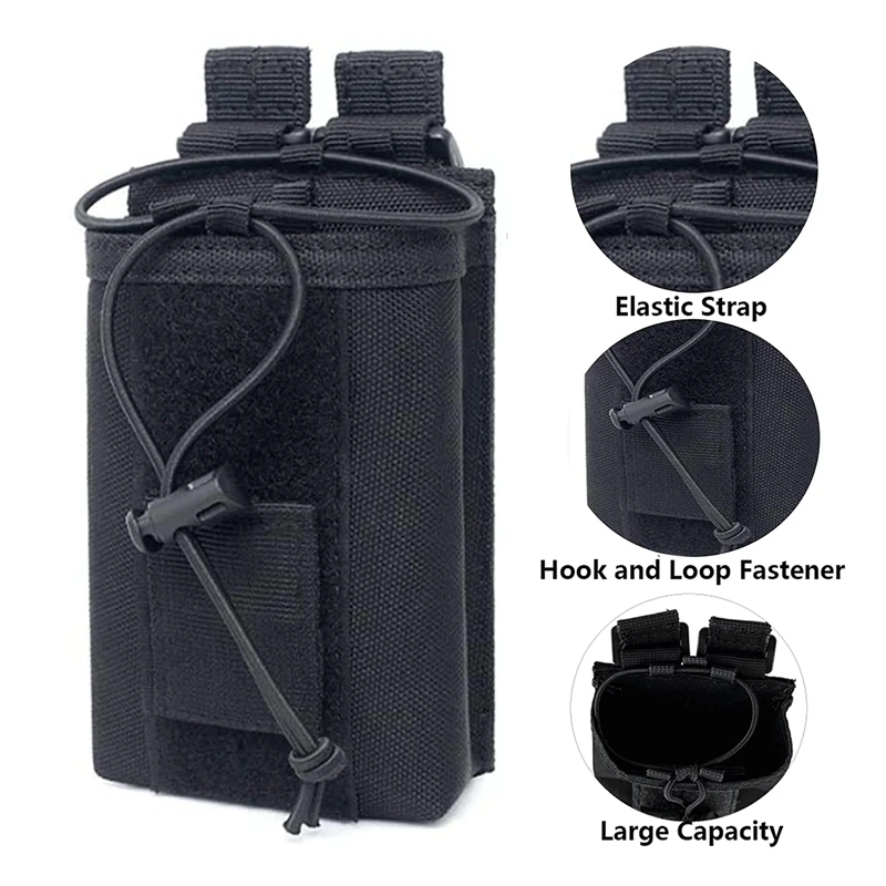 

Тактическая Сумка-держатель для радио Molle, сумка на талию для раций, нейлоновая сумка для магазина, карманная военная сумка для инструментов...
