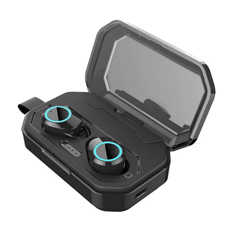 G02 TWS 5,0 Bluetooth наушники 9D стерео беспроводные наушники IPX7 водонепроницаемые наушники 3300 мАч светодиодный умный внешний аккумулятор держатель для телефона