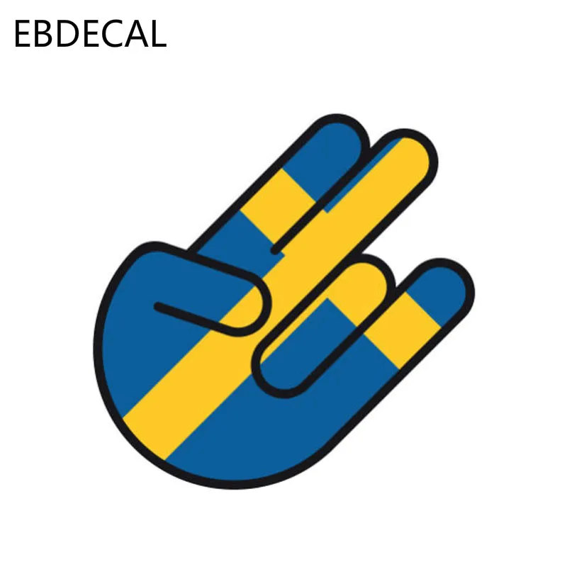 Ebdeckle Sweden шокер флаг смешная машина бампер окно настенные переводные наклейки для