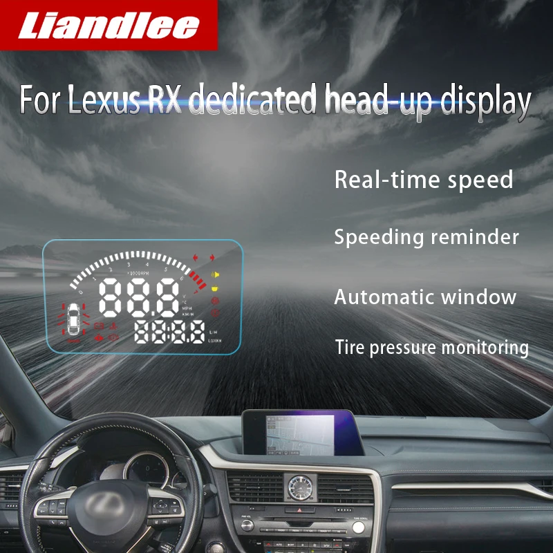 Liandlee автомобильный HUD Дисплей для Lexus RX~ безопасное вождение экран полнофункциональный OBD проектор лобовое стекло