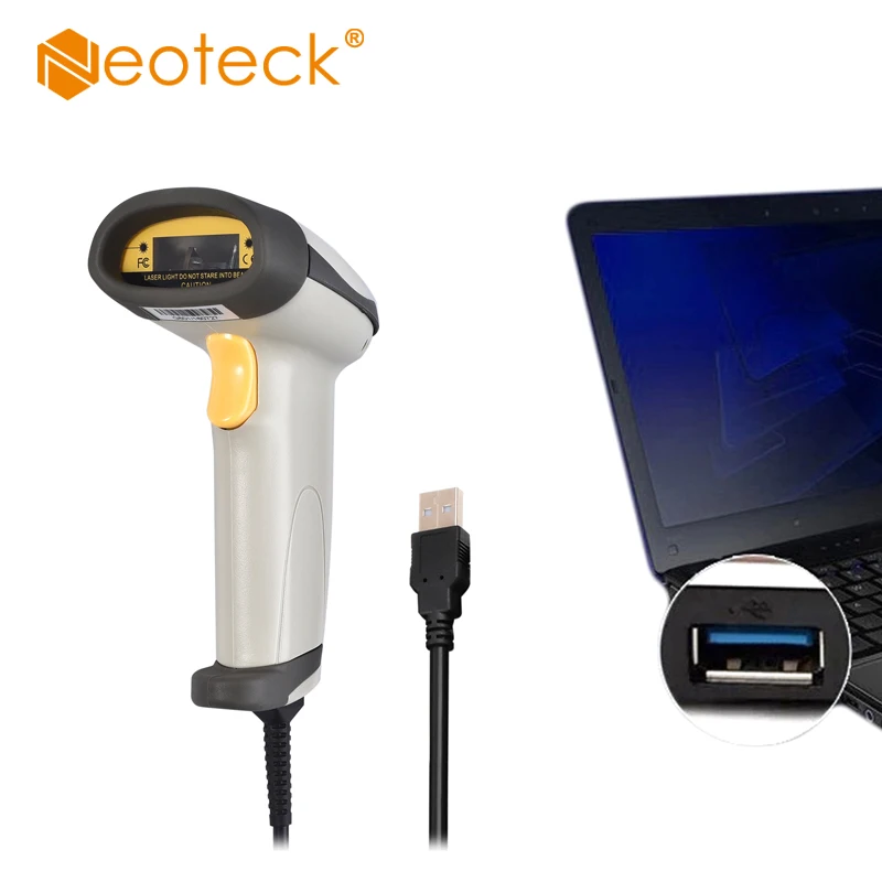 Neoteck длинный сканирующий ручной непрерывный USB сканер для POS лазерный сканер штрих-кодов с подставкой лазерный сканер штрих-кодов