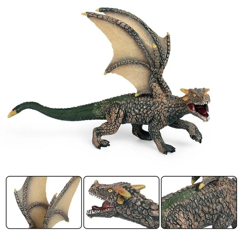 

Jurassic Predator Carnivorous Open Mouth Pterodactyl Dinosaur Animal Model Figures Toy For Kids Simulation Dinosaur Model