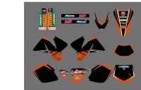 new bull team graphics with matching backgrounds decals sticker fit for ktm 125 200 250 300 380 400 1998 1999 2000 exc deco