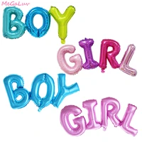 its a girl or boy gender reveal foil balloons kids 1st birthday helium ballons gender batptism globos baby shower decoration