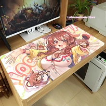 Game Anime Hololive VTuber Inugami Korone Large Mouse Pad Laptop PC Gaming Computer Desk Keyboard Mat Thicken Mousepad Playmat