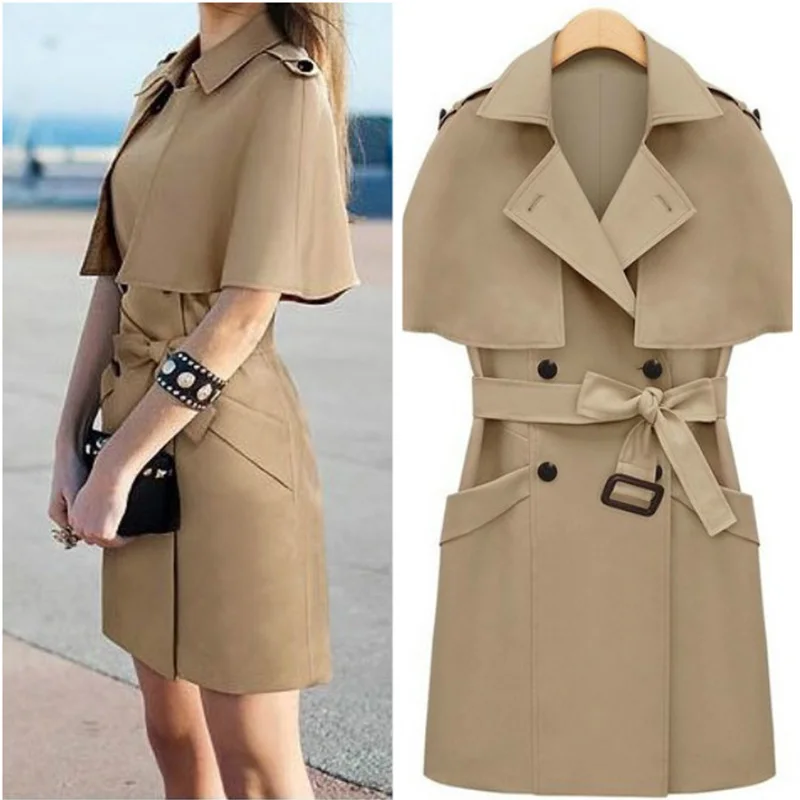 

Шанхай, Китай средней длины doubu шаль жилет плащ женский Осень 2020 Новый британский стиль Ретро стиль комплект из двух предметов