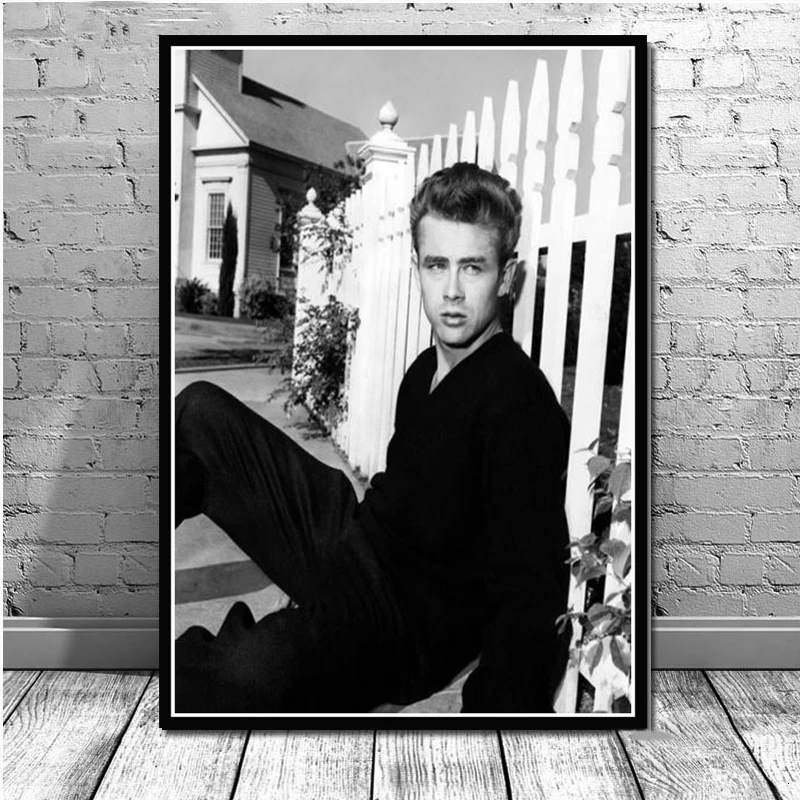 Классическая Настенная картина Джеймс Дин дым сигареты Кино звезда плакаты и