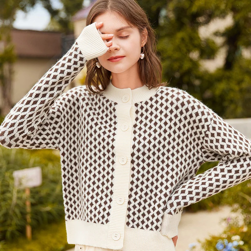 

Женский свитер-пальто SHZQ, Новинка весна-осень 2021, Свободный вязаный кардиган в Корейском стиле для ранней осени