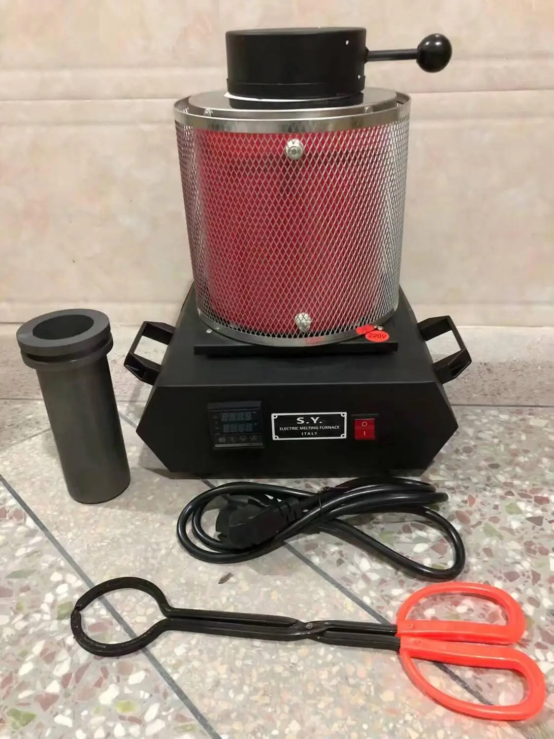 

1kg Digital Automatic Melting Furnace for Melt Scrap Silver Gold ATT