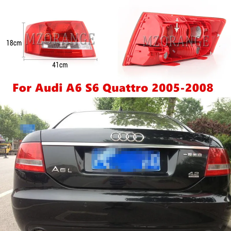 MZORANGE Tail светильник для Audi A6 S6 Quattro 2005 2006 2007 2008 благодаря полному отсутствию проводов твердость лампы 4B5 945 095B 4B5 945 096B задний фонарь