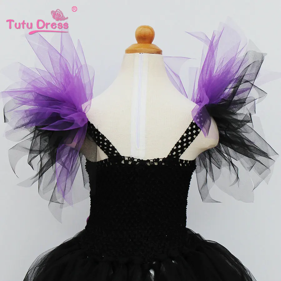 Halloween Tutu Dress Maleficent Evil Queen Fancy Kids Girl Birthday Party Princess Cosplay Costumes for Girls 2-12 Years | Детская