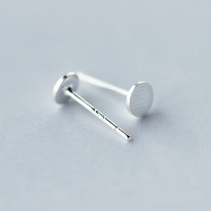 Модные серебряные серьги гвоздики для женщин не вызывают аллергию свадебные