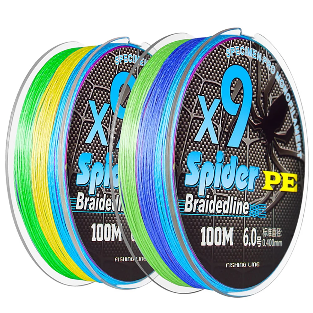 

Плетеная рыболовная леска LINNWL 100 м, 19-132LB, 9 нитей, прочная леска, износостойкая многонитевая леска для соленой воды