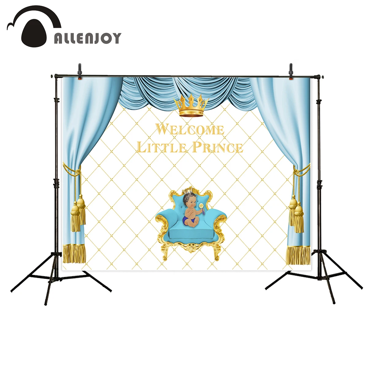 Allenjoy Baby Shower Настенный декор Добро пожаловать с принтом Маленький принц синие
